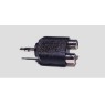 GBC 29.1294.04 - Adaptor Stereo  3.5mm Male to 2 Rca Adaptors Onetrade